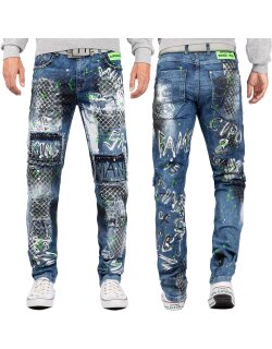 Cipo & Baxx Regular Fit Jeans Herren Stonewashed...