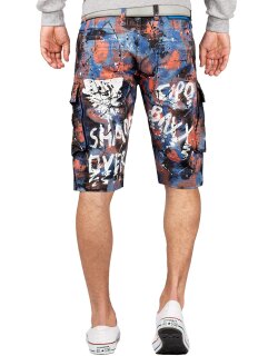Cipo & Baxx Regular Fit Shorts Herren Ohne Waschung  CK204 Blue W34