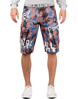 Cipo & Baxx Regular Fit Shorts Herren Ohne Waschung  CK204 Blue W38