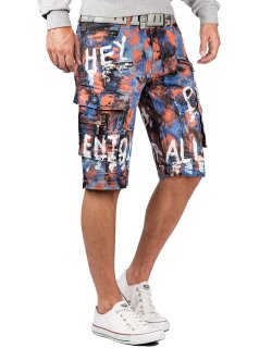 Cipo & Baxx Regular Fit Shorts Herren Ohne Waschung  CK204 Blue W38