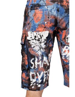 Cipo & Baxx Regular Fit Shorts Herren Ohne Waschung  CK204 Blue W38