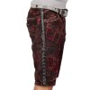Cipo & Baxx Regular Fit Shorts Herren Ohne Waschung  CK207 Bordeaux W34