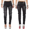 Cipo & Baxx slim fit Jeans Damen Stonewashed WD383 Black W27/L32