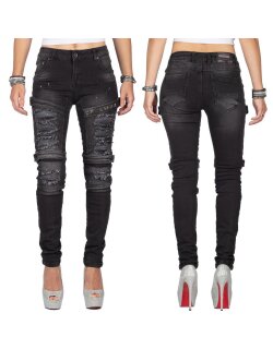 Cipo & Baxx slim fit Jeans Damen Stonewashed WD383...