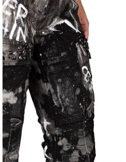 Cipo & Baxx straight fit Jeans Damen Mid Waist WD397 Black W27/L32
