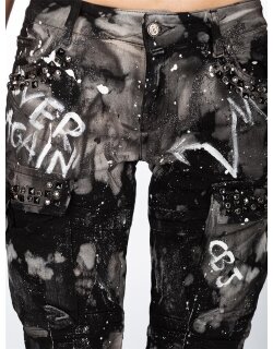 Cipo & Baxx straight fit Jeans Damen Mid Waist WD397 Black W27/L32