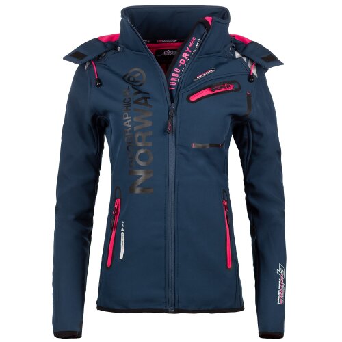 Geographical Norway Regular Fit Allwetterjacke Damen Ohne Waschung  Reine Lady Navy S