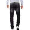 Cipo & Baxx Regular Fit Jeans Herren Stonewashed  CD296 Black W34/L30
