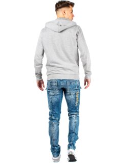 Cipo & Baxx Regular Fit Jeans Herren Stonewashed CD293 Blue W31/L32