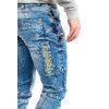 Cipo & Baxx Regular Fit Jeans Herren Stonewashed CD293 Blue W38/L32