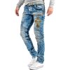 Cipo & Baxx Regular Fit Jeans Herren Stonewashed CD293 Blue W32/L34