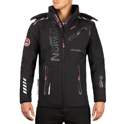 Geographical Norway Regular Fit Jacke Herren Ohne Waschung  Royaute Men ASSORT Black M