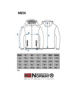 Geographical Norway Regular Fit Jacke Herren Ohne Waschung  Royaute Men ASSORT Black M