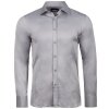 Cipo & Baxx Herren Hemd CH166 Grey - Regular Fit - Langarm M