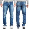 Cipo & Baxx Regular Fit Jeans Herren Stonewashed  C0688 Blue W38/L32