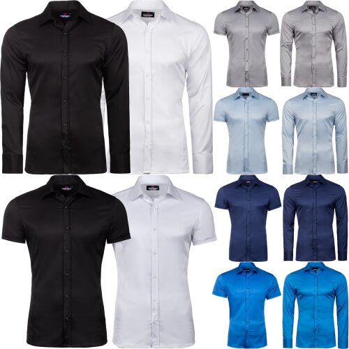 Cipo & Baxx Herren Business Hemd Slim Fit