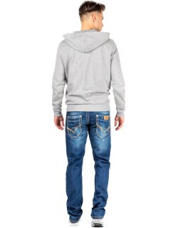 Cipo & Baxx Regular Fit Jeans Herren Stonewashed  C0688 Blue W33/L34
