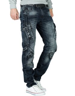 Cipo & Baxx regular fit Jeans Herren Stonewashed CD440 Blue W36/L30