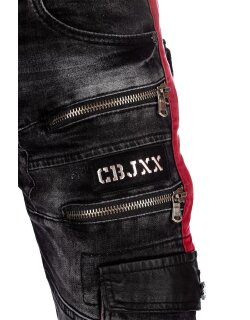 Cipo & Baxx straight fit Jeans Herren Stonewashed CD561 Black W29