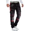 Cipo & Baxx straight fit Jeans Herren Stonewashed CD561 Black W30