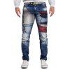 Cipo & Baxx bequem Jeans Herren Stonewashed CD574 Blue W48/L36