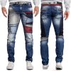 Cipo & Baxx bequem Jeans Herren Stonewashed CD574 Blue W48/L36