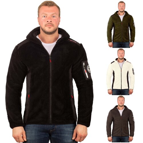 Geographical Norway Regular Fit Fleecesjacke Stickereien   Tufour
