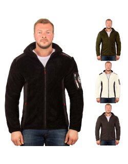 Geographical Norway Regular Fit Fleecesjacke Stickereien...