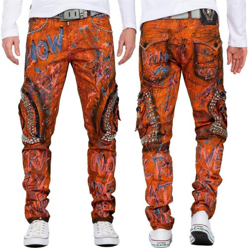 Cipo & Baxx straight fit Jeans Herren Stonewashed CD634