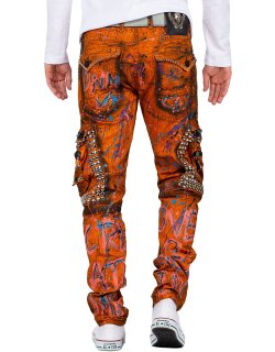 Cipo & Baxx straight fit Jeans Herren Stonewashed CD634