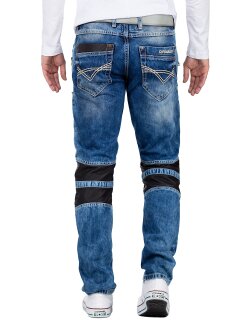 Cipo & Baxx straight fit Jeans Herren Stonewashed CD637