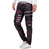 Cipo & Baxx straight fit Jeans Herren Mid Waist CD636 Bordeaux W40/L34