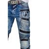 Cipo & Baxx slim fit Jeans Herren Stonewashed CD637 Blue W34/L32