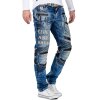 Cipo & Baxx slim fit Jeans Herren Stonewashed CD637 Blue W40/L32