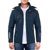 Geo Norway Regular Fit Windbreaker Herren Ohne Waschung  Royaute Navy L