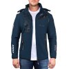 Geo Norway Regular Fit Windbreaker Herren Ohne Waschung  Royaute Navy XXL