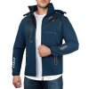 Geo Norway Regular Fit Windbreaker Herren Ohne Waschung  Royaute Navy XXL