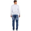 Cipo & Baxx Regular Fit Jeans Herren Stonewashed C0768 Blue W38/L32