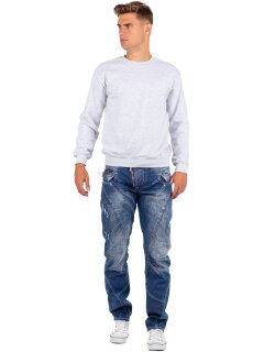 Cipo & Baxx Regular Fit Jeans Herren Stonewashed C0768 Blue W32/L34