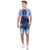 Cipo & Baxx regular fit Shorts Herren Stonewashed 21CB17 Blue W30
