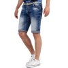 Cipo & Baxx regular fit Shorts Herren Stonewashed 21CB17 Blue W32