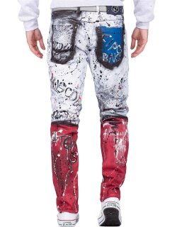 Cipo & Baxx straight fit Jeans Herren Stonewashed CD683