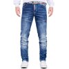 Cipo & Baxx straight fit Jeans Herren Stonewashed CD698 Blue W34/L32