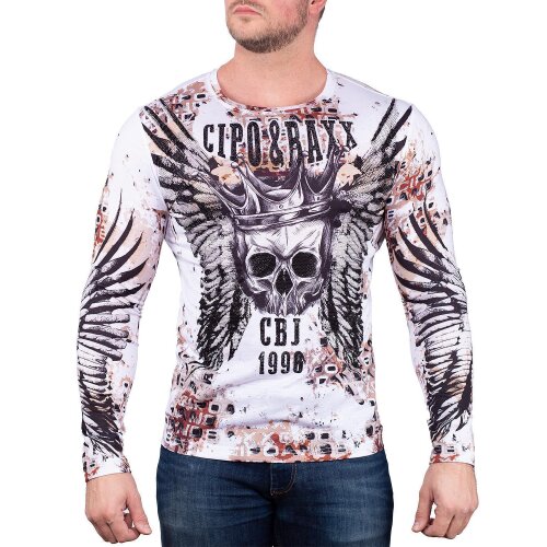 Cipo & Baxx Herren Longsleeve CL494