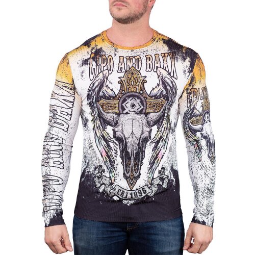 Cipo & Baxx Herren Longsleeve CL492
