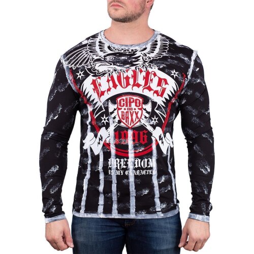 Cipo & Baxx Herren Longsleeve CL493