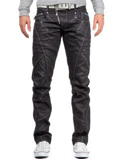 Cipo & Baxx Regular Fit Jeans Herren Mid Waist C0812 Black W32/L32