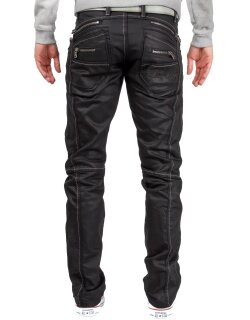 Cipo & Baxx Regular Fit Jeans Herren Mid Waist C0812 Black W32/L32