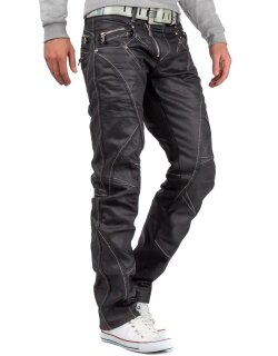 Cipo & Baxx Regular Fit Jeans Herren Mid Waist C0812 Black W32/L32