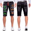 Cipo & Baxx regular fit Shorts Herren Stonewashed CK241 Black W30